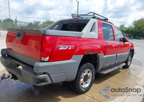 2002 Chevrolet Avalanche 1500 from USA, damaged, VIN 3GNEK13T72G176061
